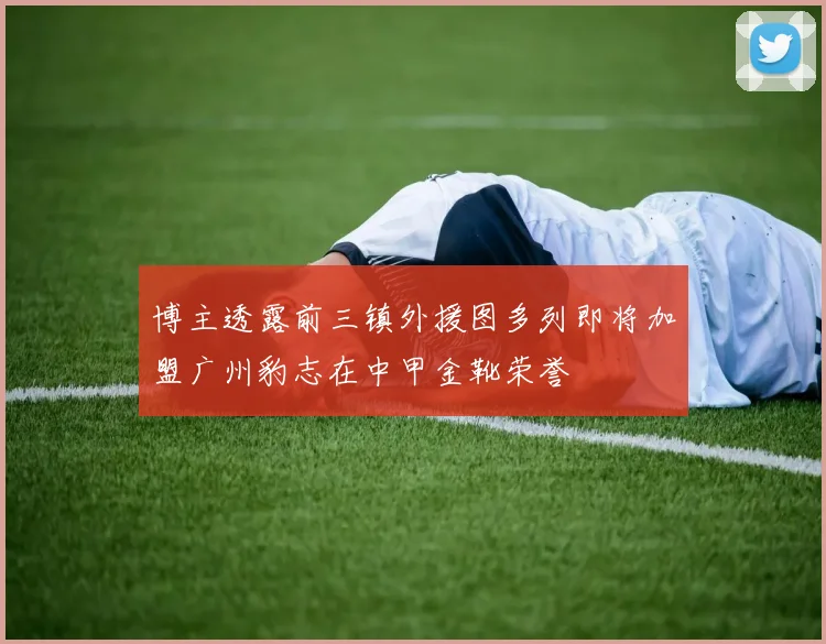 博主透露前三镇外援图多列即将加盟广州豹志在中甲金靴荣誉